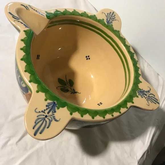 Vintage Hand Painted Spain Ceramic Batter Bowl